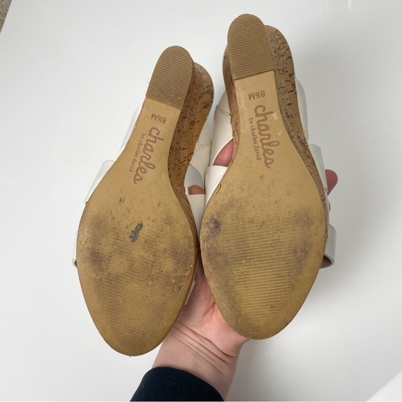 Charles by Charles David Women's Leslie Wedge cork strappy Sandal Sz. 8.5 - Picture 6 of 10